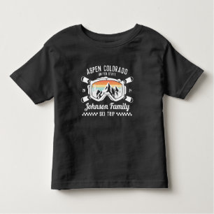 Matchning av anpassningsbar Family Friends Ski Res T Shirt