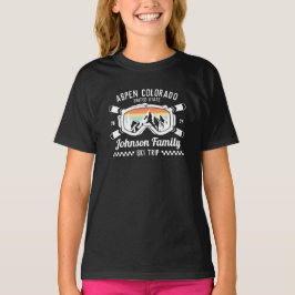 Matchning av anpassningsbar Family Friends Ski Res T Shirt