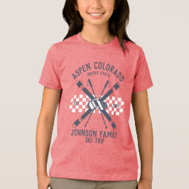 Matchning av anpassningsbar Family Friends Ski Res T Shirt