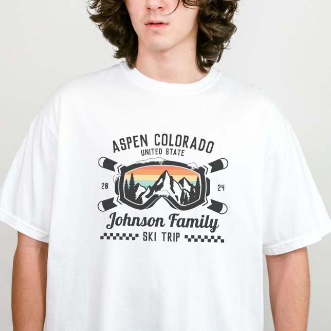 Matchning av anpassningsbar Family Friends Ski Res T Shirt (Skapare uppladdad)