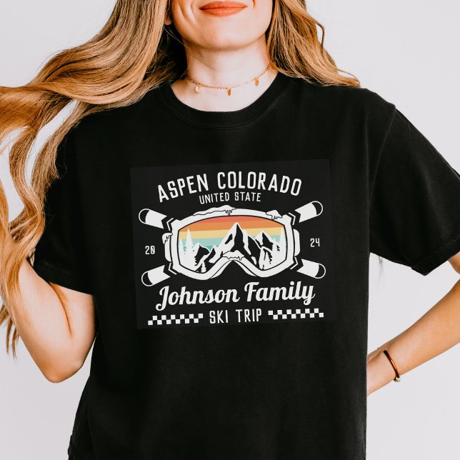 Matchning av anpassningsbar Family Friends Ski Res T Shirt (Skapare uppladdad)