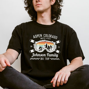 Matchning av anpassningsbar Family Friends Ski Res T Shirt