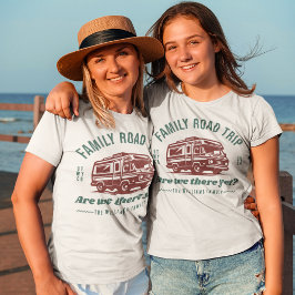 Matchning av anpassningsbar Family Road Resa T Shirt