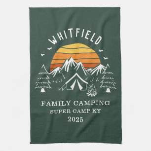 Matchning av anpassningsbar Family Vacation Campin Kökshandduk