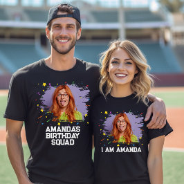 Matchning av anpassningsbar Funny Ansikte Bild Föd T Shirt