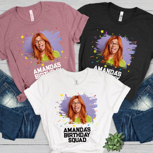 Matchning av anpassningsbar Funny Ansikte Bild Föd T Shirt