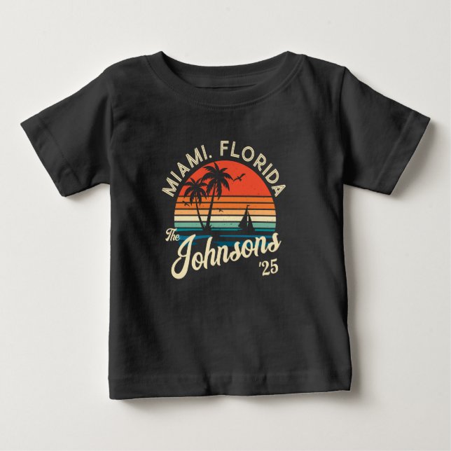 Matchning av anpassningsbar Retro Sunset Family Be T Shirt (Framsida)