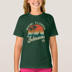 Matchning av anpassningsbar Retro Sunset Family Be T Shirt