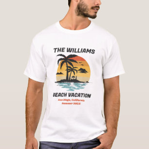 Matchning av Anpassningsbarna Retro Sunset för fam T Shirt