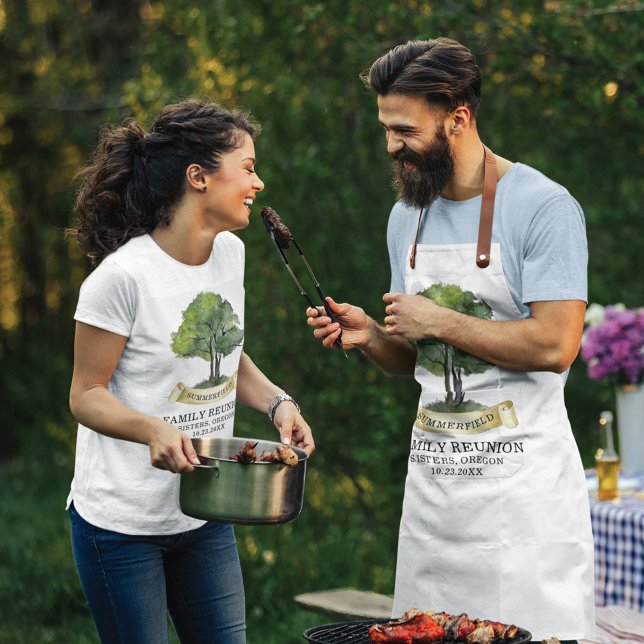 Matchning av årlig familjeåterföreningsbesättning t shirt (Genealogy Tree Family Reunion Matching T-Shirt Women White)