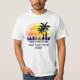 Matchning av Barbados-familjevakuering T Shirt