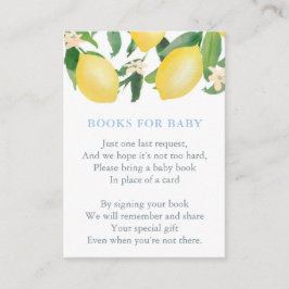Matchning av Bokar för temat Pojke Lemons Shower Tilläggskort