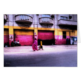 Matchning av Byggnad, Dakar, Senegal Hälsningskort