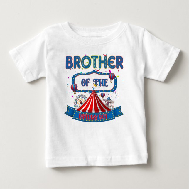 Matchning av Carnival Circus Party Firande Brother T Shirt (Framsida)