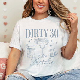 Matchning av Dirty tretty 30års födelsedag Party A T Shirt