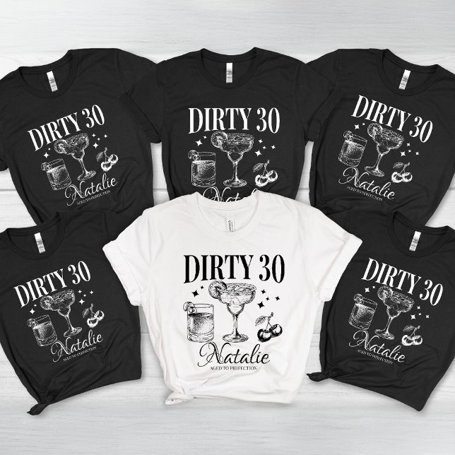 Matchning av Dirty tretty 30års födelsedag Party A T Shirt (Skapare uppladdad)