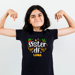 Matchning av Elf-Roligtens filgrupp för typografi T Shirt
