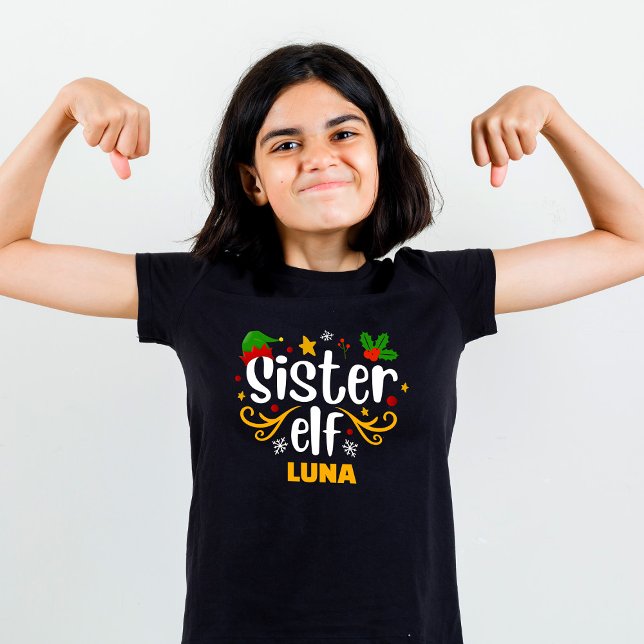 Matchning av Elf-Roligtens filgrupp för typografi T Shirt (Skapare uppladdad)