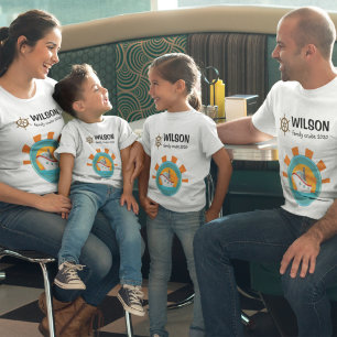Matchning av familjeavgång t shirt