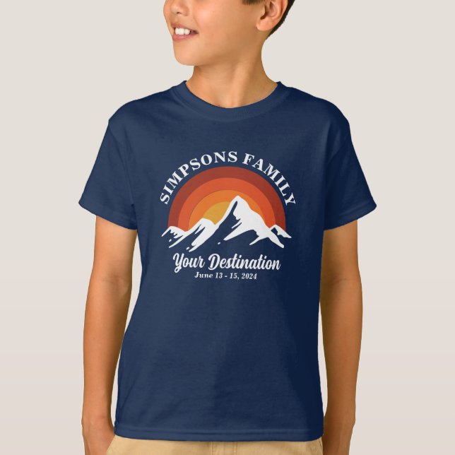 Matchning av familjemiljgrupp för återställande av t shirt (Framsida)