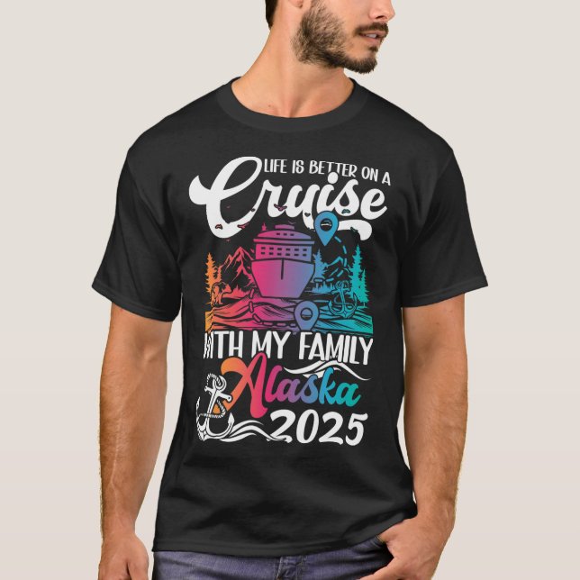 Matchning av familjen Alaska Cruise Resa Family Va T Shirt (Framsida)