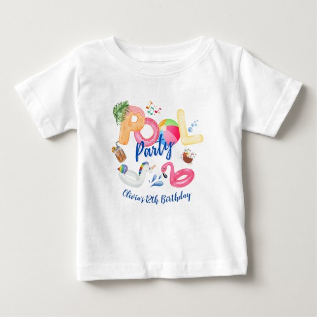 Matchning av familjen Bassäng Party T Shirt (Framsida)