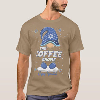 Matchning av familjen Coffee Gnome Funny Hanukkah T Shirt