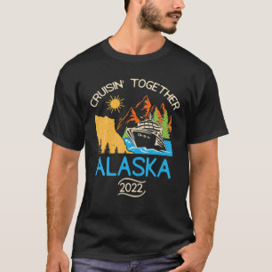 Matchning av familjen Friends Group Alaska Cruise T Shirt