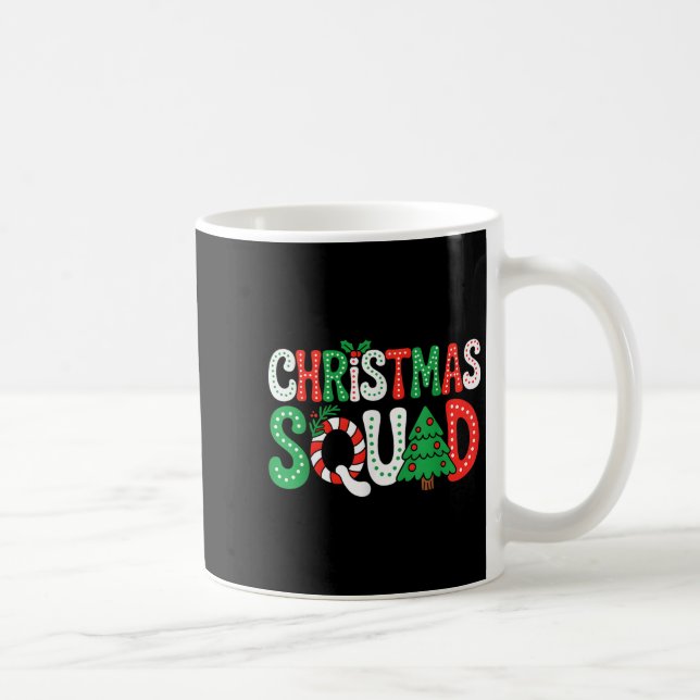 Matchning av familjen Groovy jul Squad Julafton Tr Kaffemugg (Höger)
