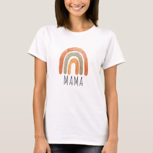 Matchning av familjen Mamma Boho Rainbow T Shirt