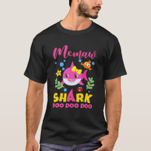 Matchning av familjen Memaw Shark Gift Cute Baby S T Shirt