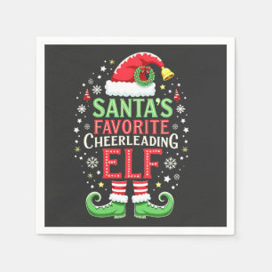 Matchning av favoritfamiljen Cheerlead Elf Pappersservett