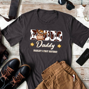 Matchning av födelsedagskalender för Rodeo pappa C T Shirt