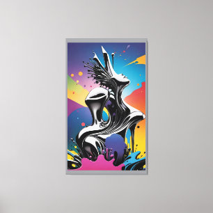 Matchning av freak - Ken Gage Surreal Art Canvastryck