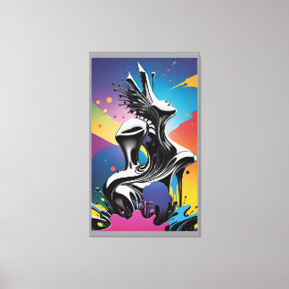 Matchning av freak - Ken Gage Surreal Art Canvastryck
