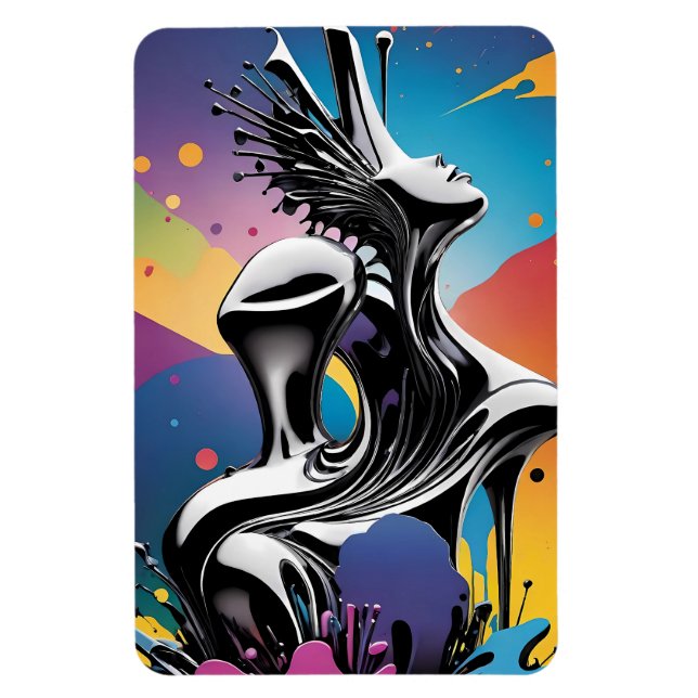 Matchning av freak - Ken Gage Surreal Art Magnet (Vertikal)