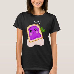 Matchning av halloween-jordnötssmör och gelégodis t shirt