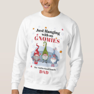 Matchning av julfamiljen Helgdag Gnomes Lång Ärmad Tröja