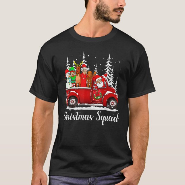 Matchning av jultomten Santa Reindeer Elf-familjen T Shirt (Framsida)