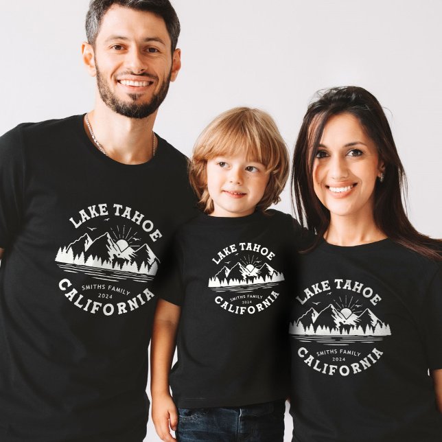 Matchning av kampanjgrupp för Sjö i anpassningsbar T Shirt (Custom Family Lake Camping Vacation Group Matching T-Shirt)