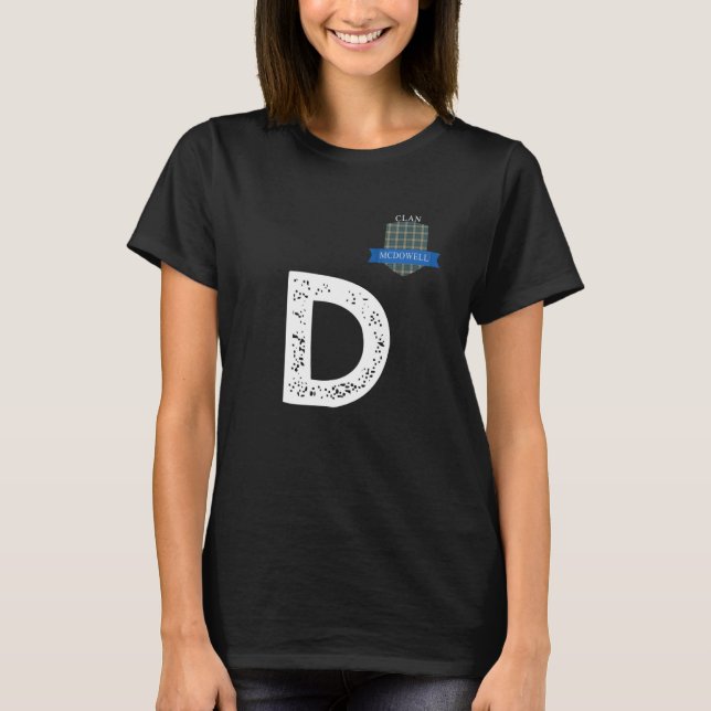 Matchning av klan McDowell D-familjen T Shirt (Framsida)