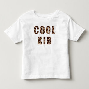 Matchning av Leopard Print Mönster Coola Kid Match T Shirt