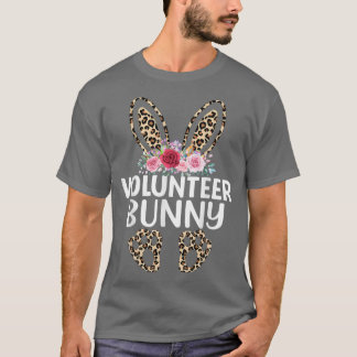 Matchning av leopard Skriv ut Bunny Volunteer East T Shirt