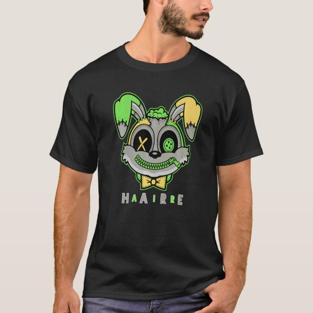 Matchning av Luft Rabit Grönt Bean 5s T Shirt (Framsida)