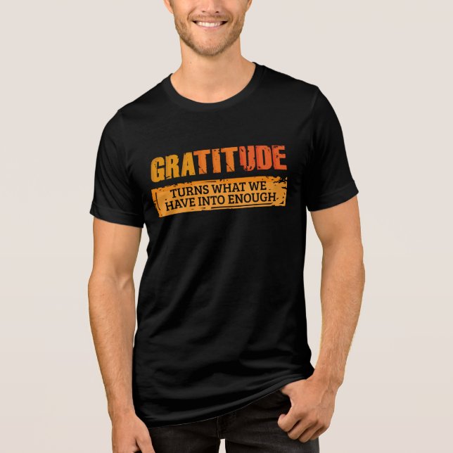 Matchning av matchning av thanksgiving Gratitude-f T Shirt (Framsida)