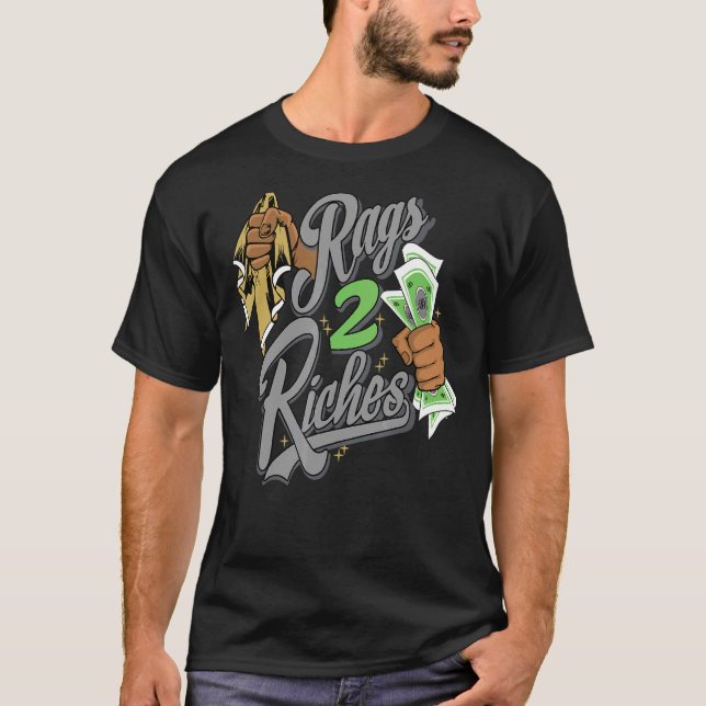 Matchning av medelvärde 5 för Retro Grönt Bean 5s  T Shirt (Framsida)