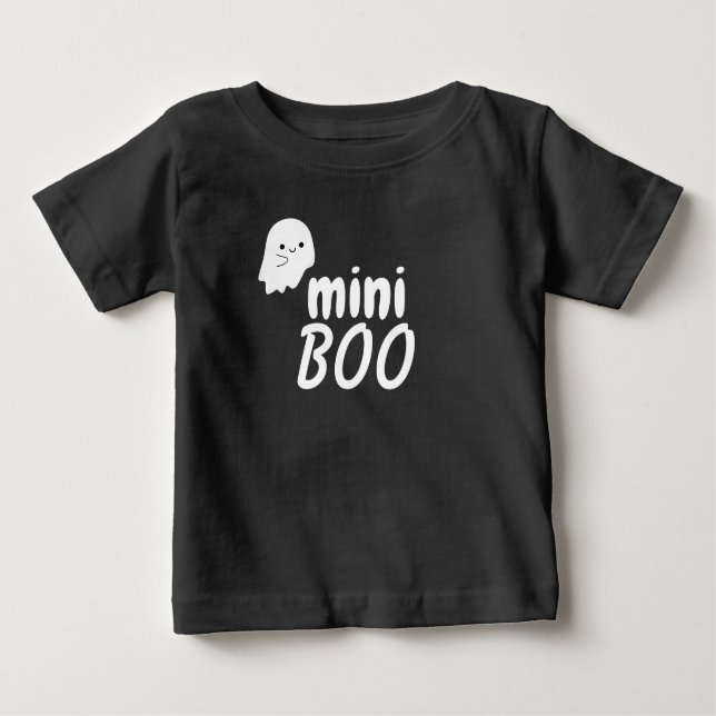 Matchning av Mini BOO Halloween Cute Ghost-familje T Shirt (Framsida)
