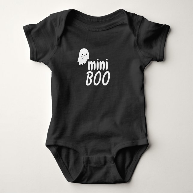 Matchning av Mini BOO Halloween Cute Ghost-familje T Shirt (Framsida)