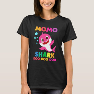 Matchning av Momo Shark Cute Baby-haj-familjen T Shirt