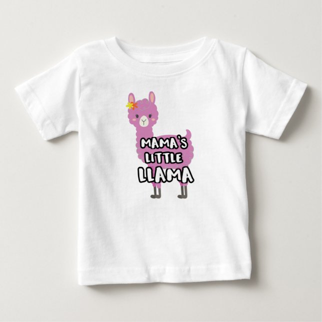 Matchning av Mor Mamas Little Llama T Shirt (Framsida)